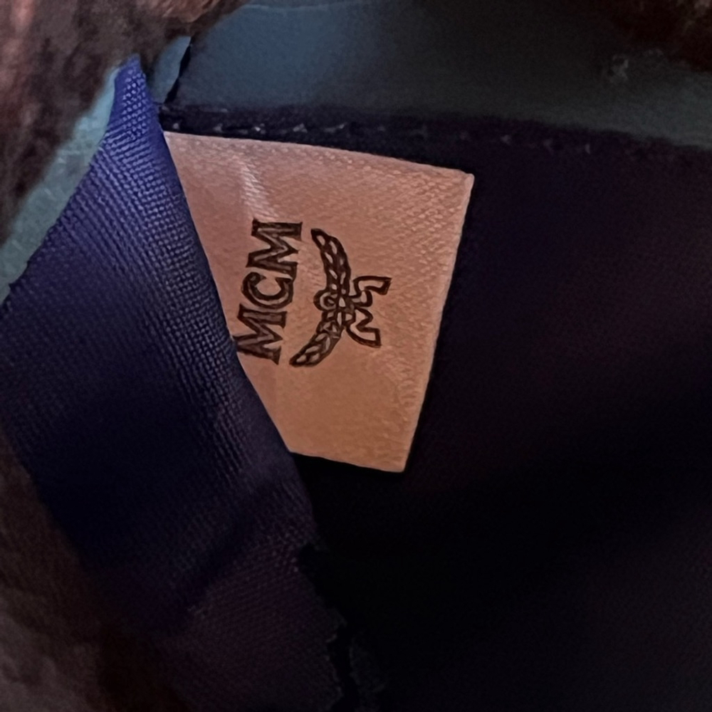 MCM Bunny blue leather fold wallet - Picture 5 of 8